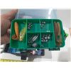 Image 8 : Vintage Fenwick Woodstream tackle box is labeled the "EAGLE II", packed with various fishing lures, 