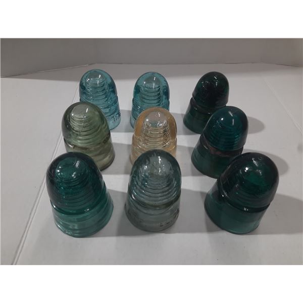 (9) Misc. Beehive insulators