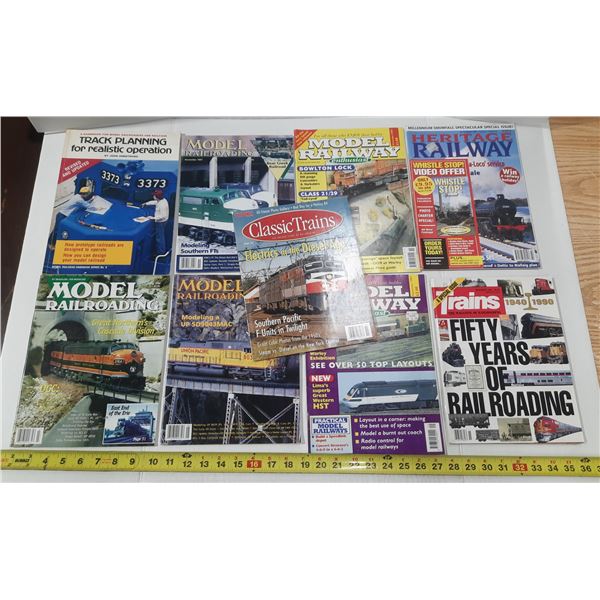 (6) Model Train Magazines & (3) Railway Magazines.'