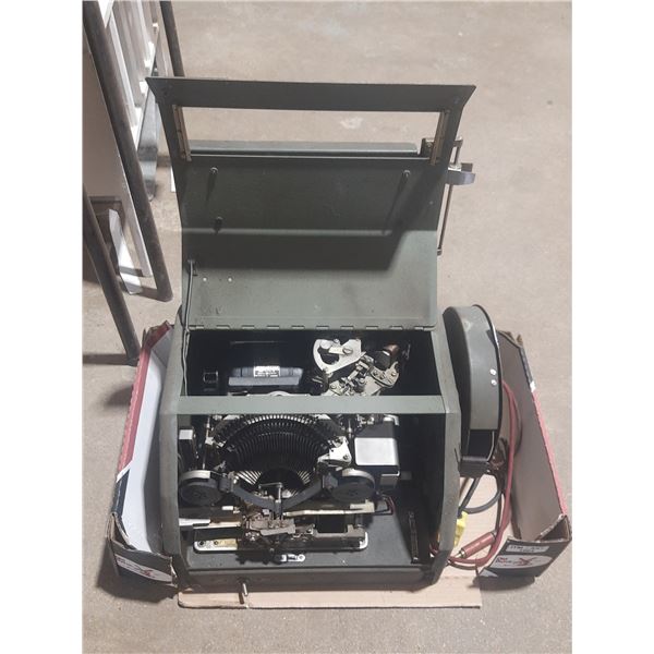 Vintage Teletype Corporation Model 14 Typing Reperforator used for printing telegraph systems.