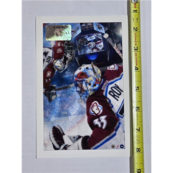 Colorado Avalanche Patrick Roy 5x7” Photo / Collector Card