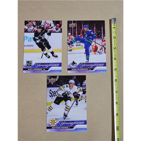 (3) 2024 Upper Deck Oversized Young Guns NHL Hockey Cards