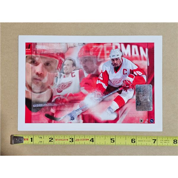 Steve Yzerman Detroit Redwings 5x7” Photo / Collector Card