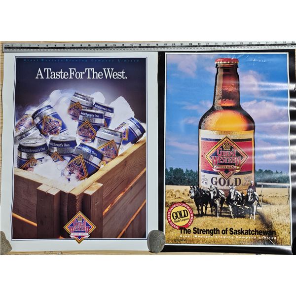 (2) Great Western Brewing Company Posters