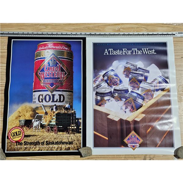 (2) Great Western Brewing Company Posters