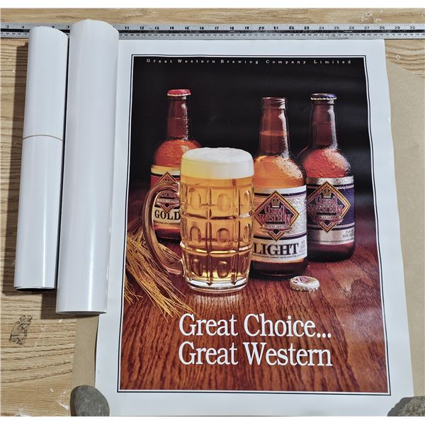 (3) Great Western Brewing Company Posters