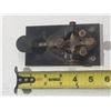 Image 2 : Vintage U.S. Army Signal Corps J-37 telegraph key mounted on a J-47 base.