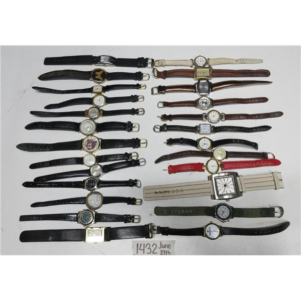 Lot of Wrist Watches Some need Battery
