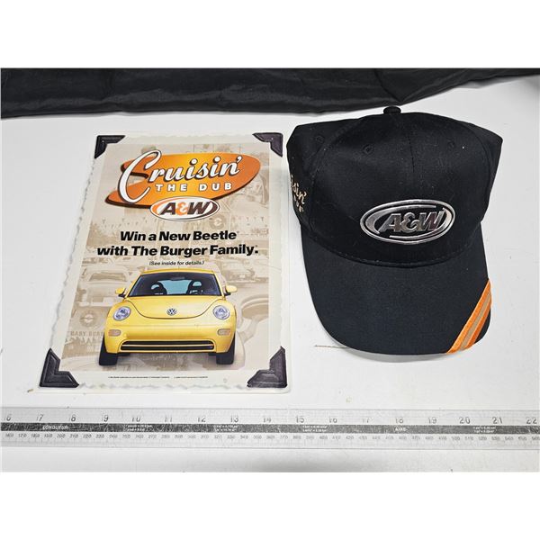 Vintage A & W Memorabilia – NOS Adjustable Hat, Advertisement