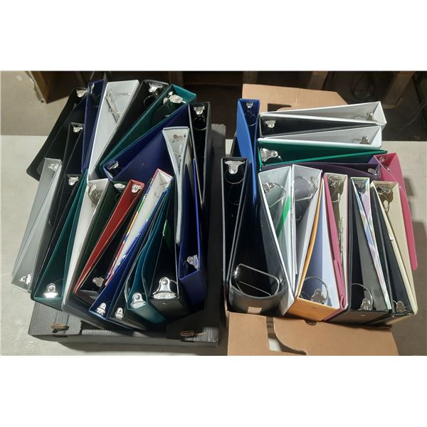 Two Boxs of File Binders.
