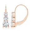 Image 2 : Gold & White  Diamonds 10 Cts Drop Earrings