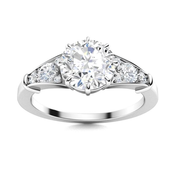 Gold & Brilliant White Diamond 2.50 Cts Ring - E/VVS