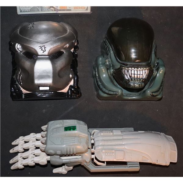 ALIEN VS PREDATOR MICRO MACHINES PREDATOR AND ALIEN VINTAGE GALLOOB TOYS WITH FIGURINES