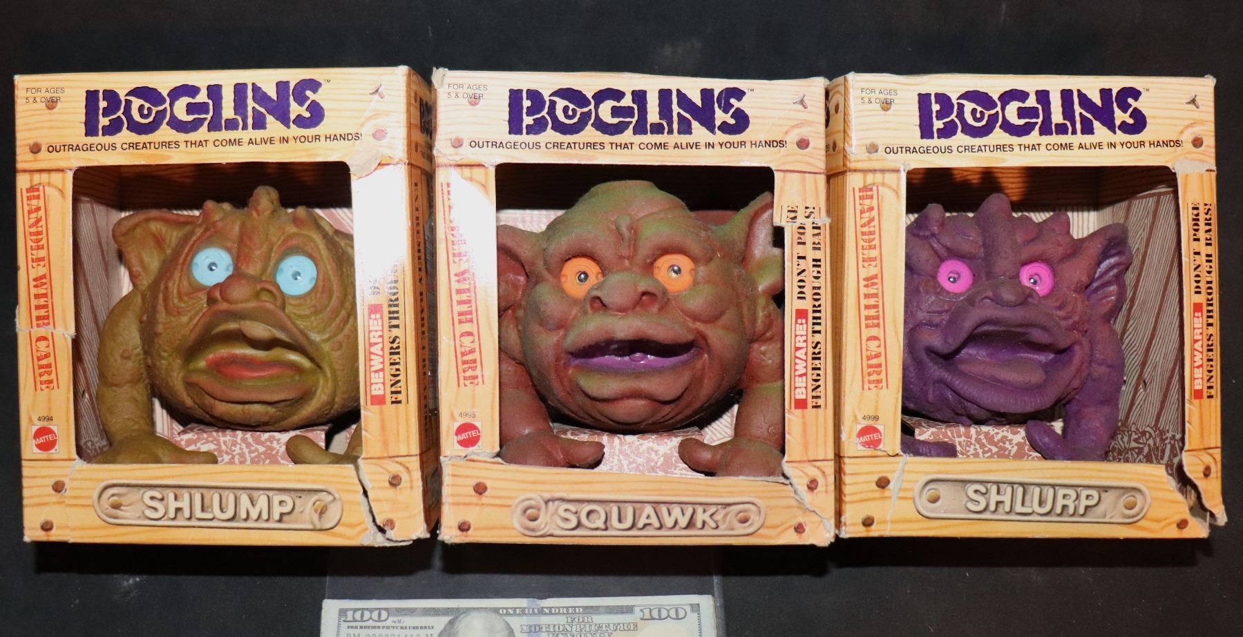 BOGLINS SMALL VINTAGE OPENED BOX LOT OF 3