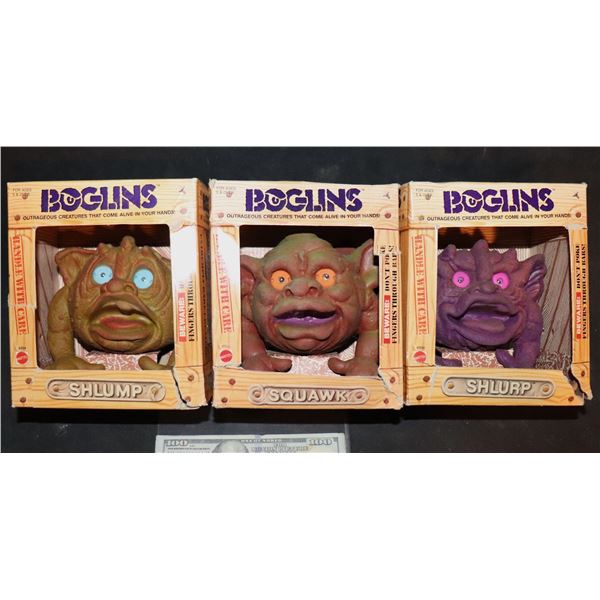 BOGLINS SMALL VINTAGE OPENED BOX LOT OF 3