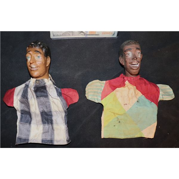 TV PUPPET SHOW DEAN MARTIN & JERRY LEWIS 1952 VINTAGE HAND PUPPET PAIR