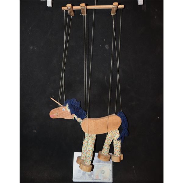 VINTAGE DANCING HORSE MARIOTETTE PUPPET 1950's?