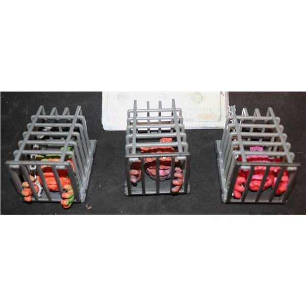 BOGLINS IN CAGES LOT OF 3 SMALLER TYPE
