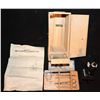 Image 1 : VINTAGE MICROSCOPE KIT SET TOY IN WOOD BOX