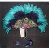 Image 1 : PEACOCK VINTAGE ORNATE FEATHER FAN