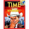 Image 2 : DALLAS ICONIC WHODUNIT TIME MAGAZINE COVER AND ARTICLE PRINTING PLATES PRESENTED TO PRODUCERS