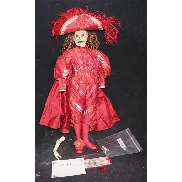 ZZ PHANTOM OF THE OPERA THE MASQUE OF THE RED DEATH PORCELAIN DOLL 9 OF 10 MADE
