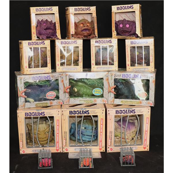 BOGLINS COMPLETE CREATURE PUPPET COLLECTION OF ALL 15 PLUS 1 EXTRA VINTAGE MINT IN THE BOX