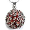 37.17ct Delightful Top Mozambique Garnet Sterling Pendant (JEW-1556)