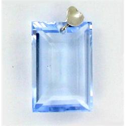 28.70ct Beautiful Pendant Rectangle Cut Sky Blue Topaz  (JEW-1590)