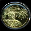 Image 1 : .75oz Franklin Mint PR70 DCAM 24k plated Sterling Silver Round History of the American Presidency G.