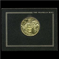 .75oz Franklin Mint PR70 DCAM 24k plated Sterling Silver Round History of the American Presidency L.