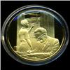 .75oz Franklin Mint PR70 DCAM 24k plated Sterling Silver Round History of the American Presidency L.