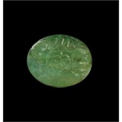 2.83ct. Stunning Green Beautiful Natural Carved Emerald  (GEM-22031)