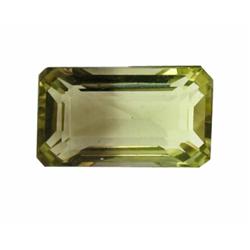 35.62ct Rare Yellow Citrine Gem Octagon Cut Appraisal Estimate $6234 (GEM-20713)