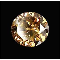 3.57ct Champagne Round Cut Lab Diamond (GEM-21986A)