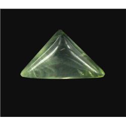 6.54ct Fine Prehnite Gem Trillion Cut (GEM-20690)