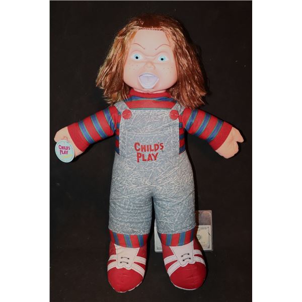 CHUCKY CHILD'S PLAY 1991 PLUSH DOLL TOY FIRST ONE MADE SPENCER GIFTS IN MINT CONDITION