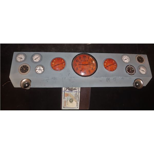 GODZILLA CONTROL ROOM CLOCKS AND GAUGES MINIATURE SCREEN USED