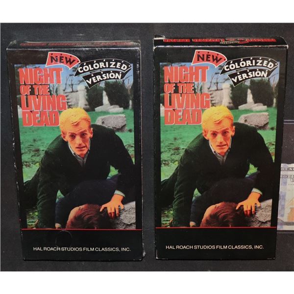NIGHT OF THE LIVING DEAD VIDEO STILL SEALED COLORIZED PLUS ONE OPEN TO WATCH