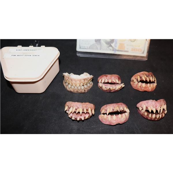 NOS4A2 PINK NIGHTGOWN AND OTHER DEMON TEETH SCREEN USED LOT OF 6