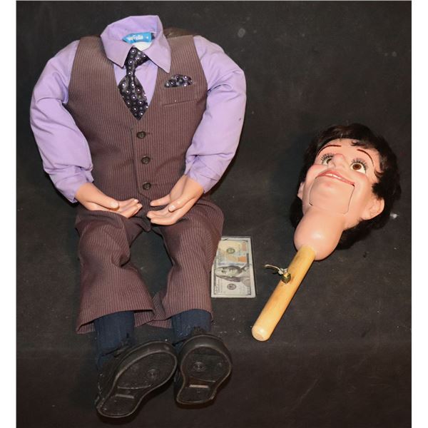 PUPPET VENTRILOQUIST DUMMY ATTORNEY PROFESSIONAL GRADE 3 FUNCTIONS