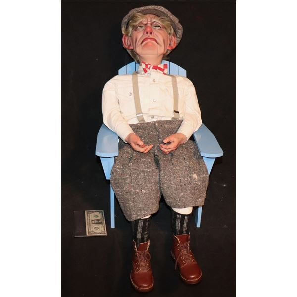 PUPPET VENTRILOQUIST DUMMY GRUMPY OLD MAN PROFESSIONAL GRADE 4 FUNCTIONS