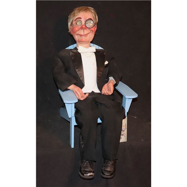 PUPPET VENTRILOQUIST DUMMY PROFESSOR PROFESSIONAL GRADE 4 FUNCTIONS