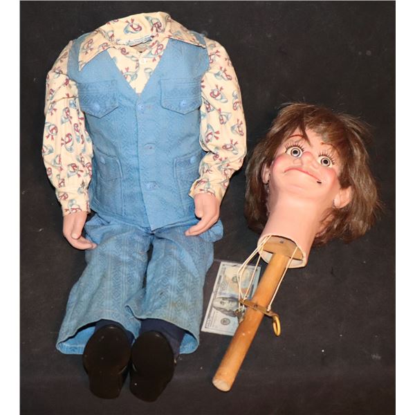 PUPPET VENTRILOQUIST DUMMY THAT 70's GUY PROFESSIONAL GRADE 3 FUNCTIONS