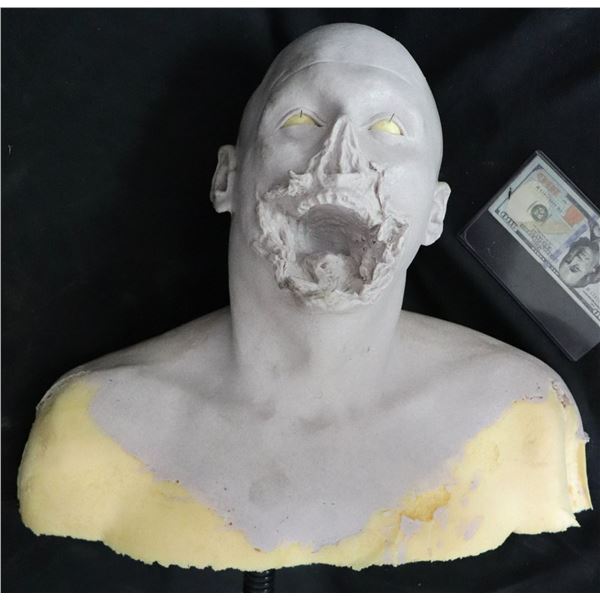 ROTTEN ZOMBIE TEST PUPPET SILICONE WITH ROD & SPRING
