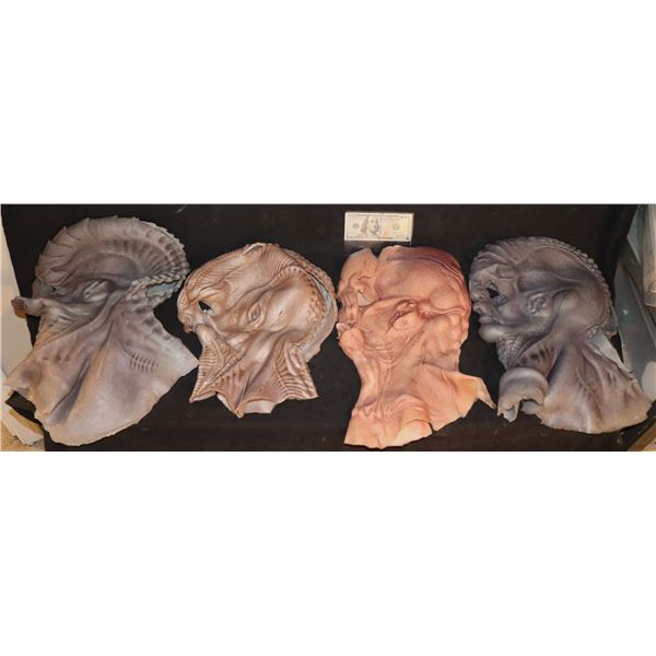 STAR TREK DISCOVERY A LOT OF 4 GRADE C SILICONE MASKS SCREEN USED 3