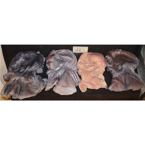 STAR TREK DISCOVERY A LOT OF 4 GRADE C SILICONE MASKS SCREEN USED 4