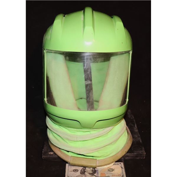 STAR TREK INSURRECTION DATA'S STEALTH SUIT CGI HELMET W/ FACE MASK GREEN SCREEN