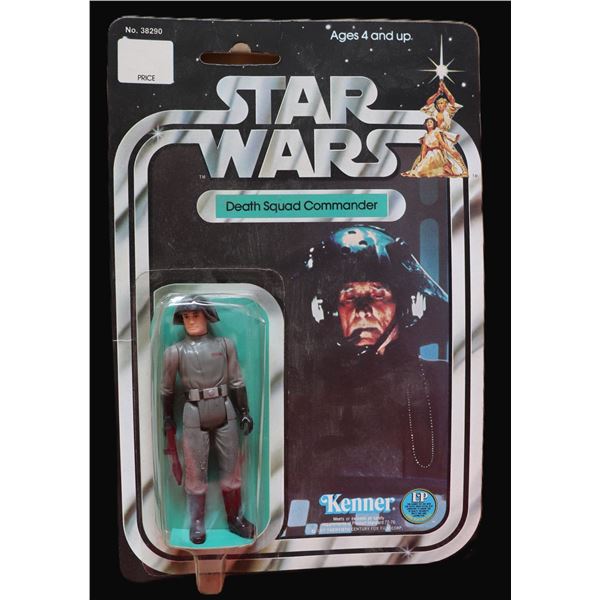 STAR WARS 12 BACK DEATH SQUAD COMMANDER A TYPE MINT SEALED 1977 KENNER ACTION FIGURE