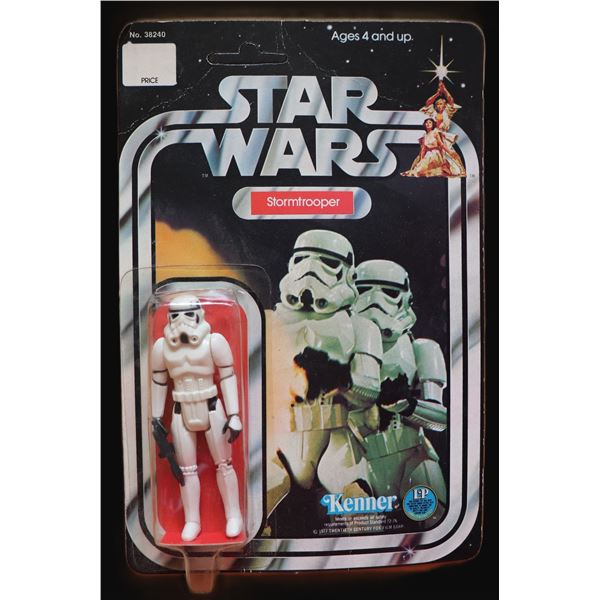 STAR WARS 12 BACK STORMTROOPER UNPUNCHED A TYPE MINT SEALED 1977 KENNER ACTION FIGURE